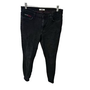 Tommy Hilfiger Black Nora Mid Rise Skinny Jeans Size 6 Y2K Vtg Vintage